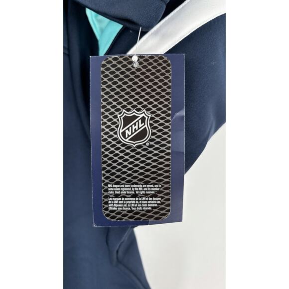 Fanatics Deep Sea Blue Seattle Kraken Powerplay Warrior Pullover Hoodie Mens 2X - Picture 5 of 9